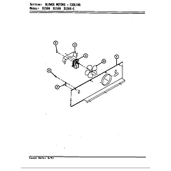 D156W Range Blower motor (cooling d156b & d156w) (d156b) (d156w) Parts diagram