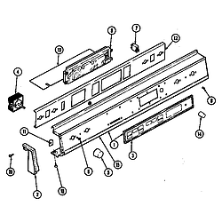 D156W Range Control panel (d156b, d156w) (d156b) (d156w) Parts diagram